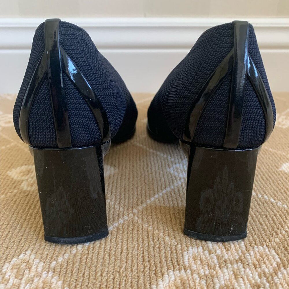 Stuart Weitzman Designer Fabric Mid Block Classic… - image 3